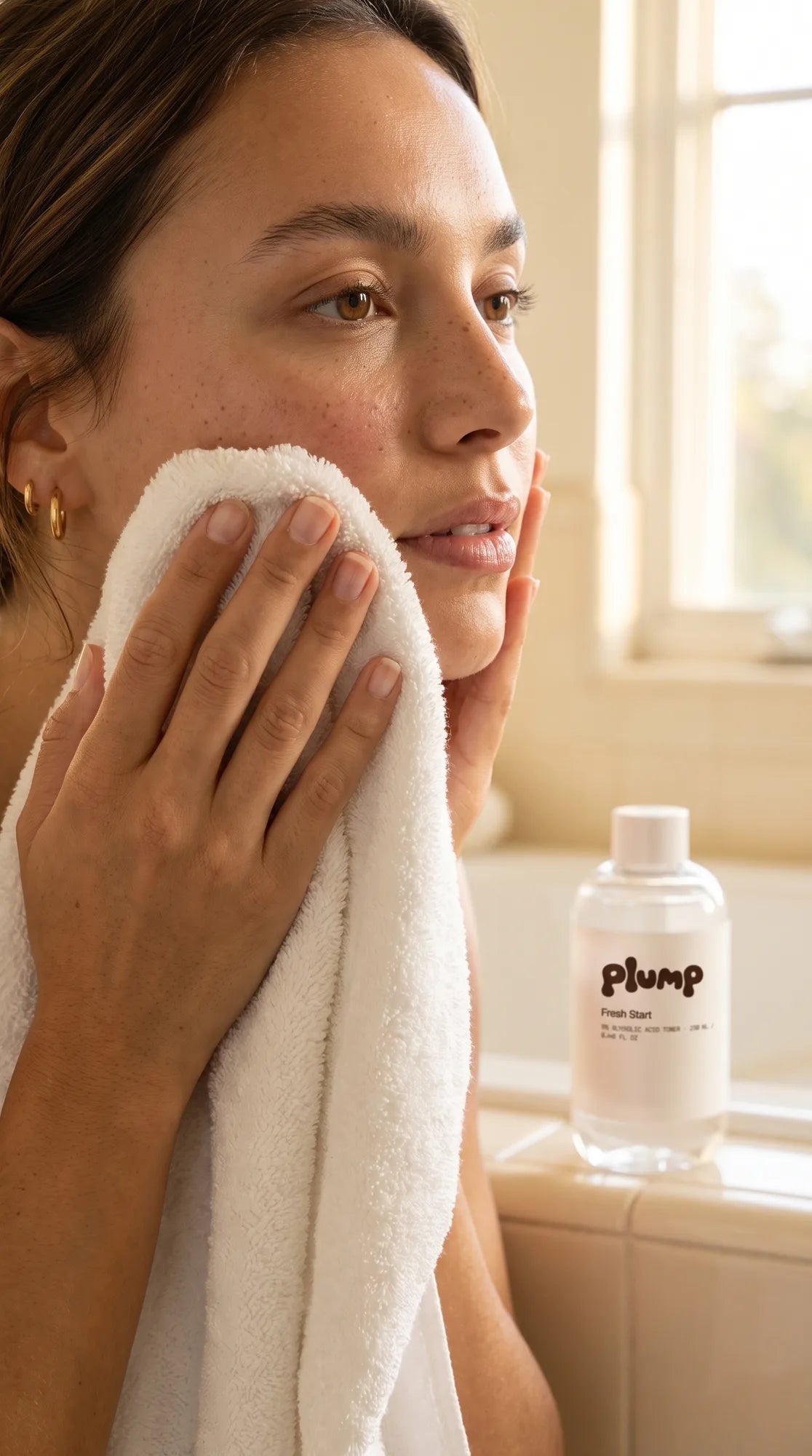 1 · Clean, dry skin